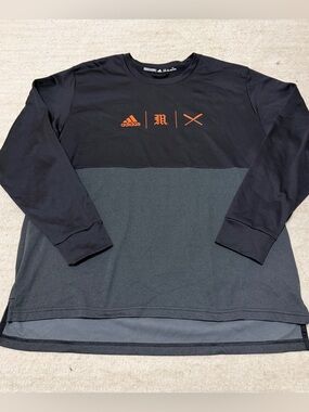 Adidas Miami Hurricanes UM Team Issued Sweatshirt Old English Baseball Men's 2XL